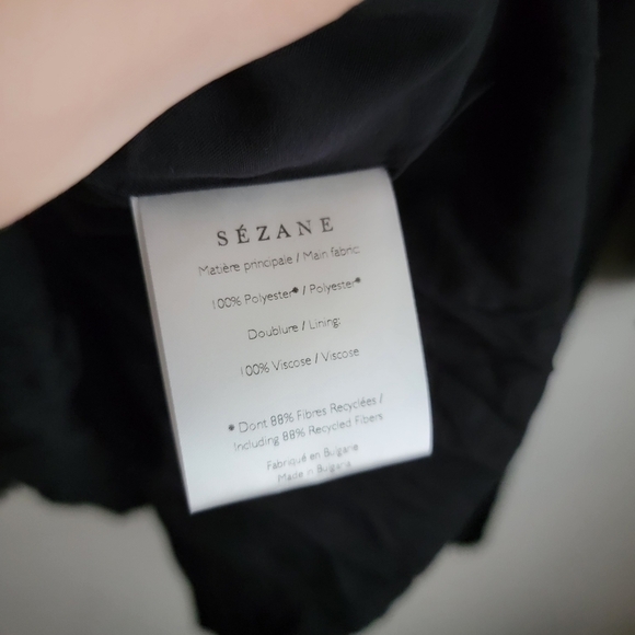 Sezane Armance Dress in Noir size 40 NWT - Picture 14 of 15
